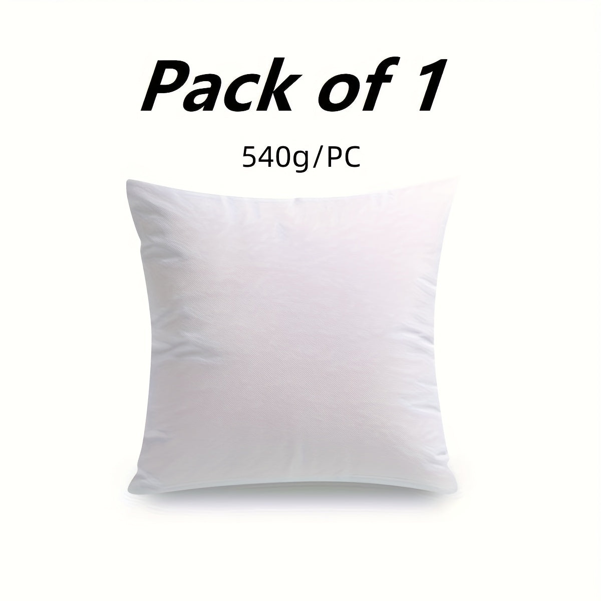 Pillow, 100% Cotton Throw Pillow Inserts, Premium Square Indoor Pillow Forms, Soft Couch & Bed Cushion Stuffer For Living Room, Bedroom, Home Decor, Suitable For Direct Use As A Pillow