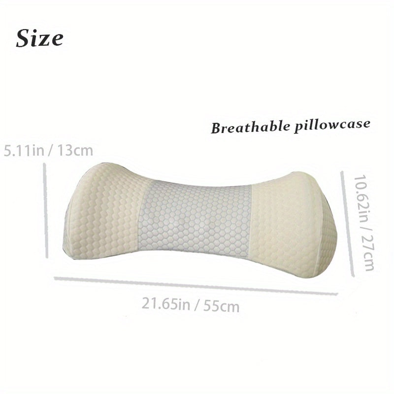 1pc Cooling Lumbar Pillow, Neck Cervical Pillow for Sleeping