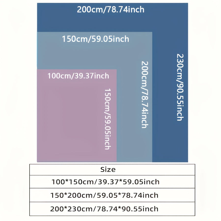 1pc Large Cooling Blanket for Hot Sleepers- Breathable, Sweat Absorbent, Dual-Sided Soft & Lightweight Summer Bedding, 80*90inch, Contemporary Geometric Pattern, 100% Polyester Quilted Throw, Machine Washable, Multipurpose Use, Summer Comfort