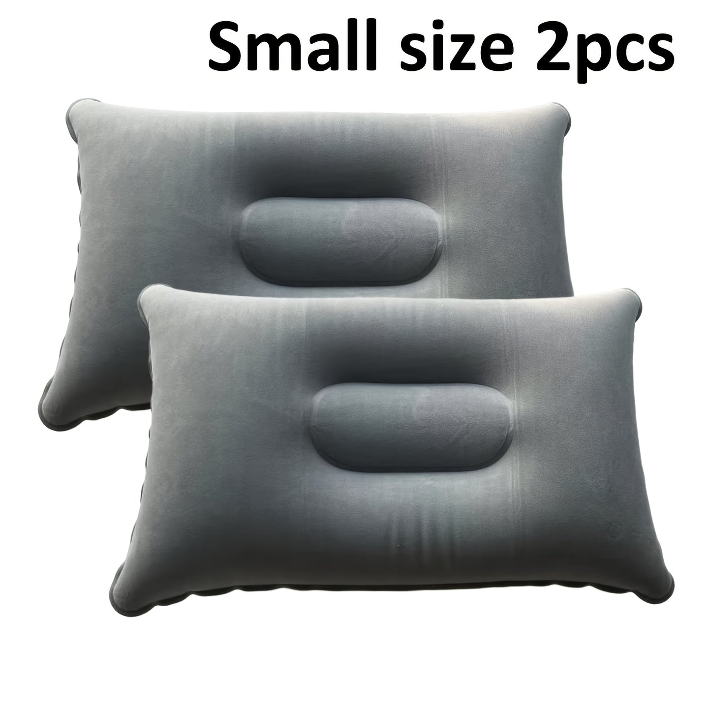 2 Inflatable Camping Pillows - Travel Square Neck Pillow, Lightweight Multifunctional, Portable Comfortable, Suitable for Office, Camping, Hiking, Car, Nap And Vacation
