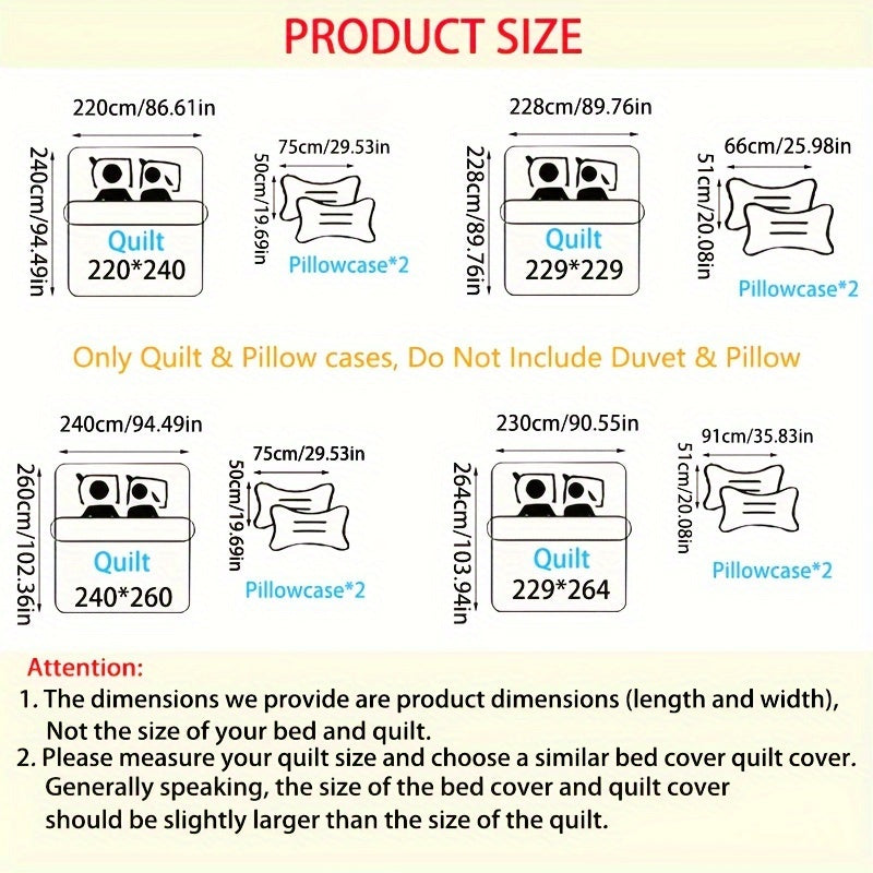 Queen And King Size Quilt Set Featuring a 3pcs Bohemian Plaid Patchwork Design, with Luxurious And Elegant Printed Patterns. It Is Soft, Comfortable, Machine Washable, And Suitable for All Seasons (Includes 1 Bed Cover And 2 Pillowcases