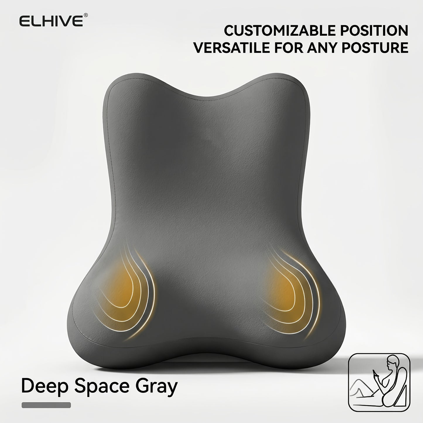Reading Bed Rest Pillow, 2pcs Adjustable Memory Foam Wedge Pillow, Extra Large Backrest for Sitting Up in Bed, Cozy Triangle Cushion for Watching TV, Gaming, Laptop, Relaxing, Leg Elevation, Detachable Headrest, Washable Cover for Adults