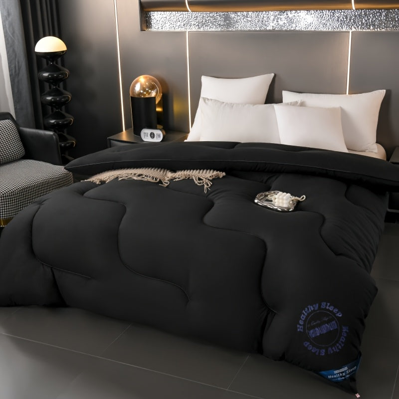 Luxury High-End Hotel Style Quilt - Ultra-Soft and Comfortable, Thickened for All Seasons, Fabric Band Embossed Design, the Perfect Gift Choice for Hotel Bedrooms