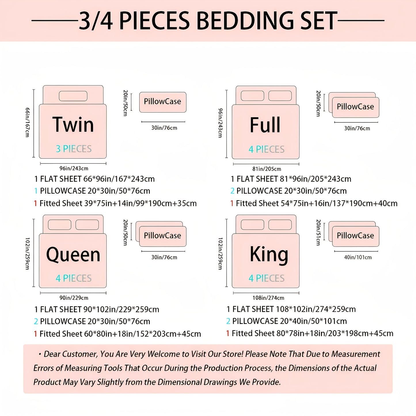 3/4pcs Geometric 1000 Thread Count Grid Pattern Fitted Sheet Set, Bedding for Bedroom, Guest Room, Hotel (1 Flat Sheet + 1 Fitted Sheet + 1/2 Pillowcase, Excluding Core)