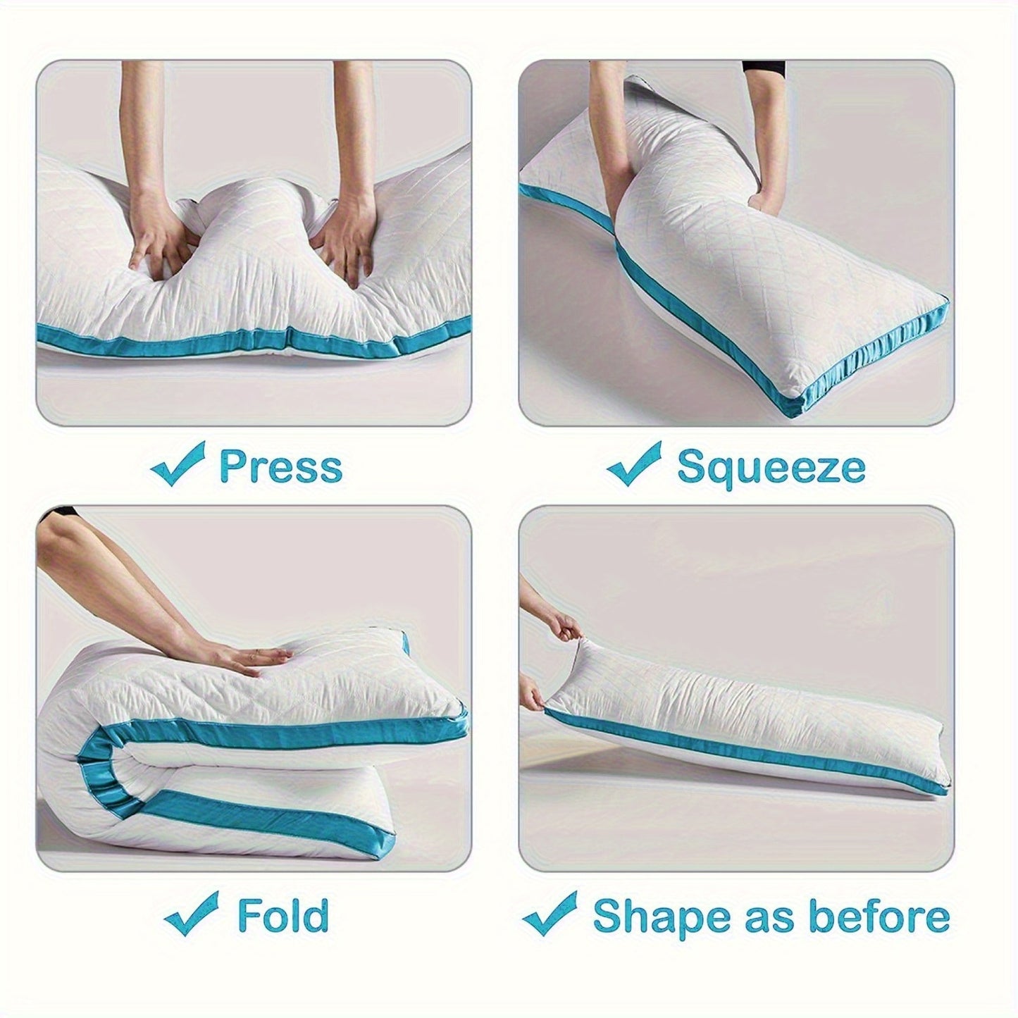 Cooling Memory Foam Body Pillow for Adults | Length Pillow for Side Sleepers, Firm Support with Breathable Polyester Cover, Light Pink, Machine Washable - SWTMERRY