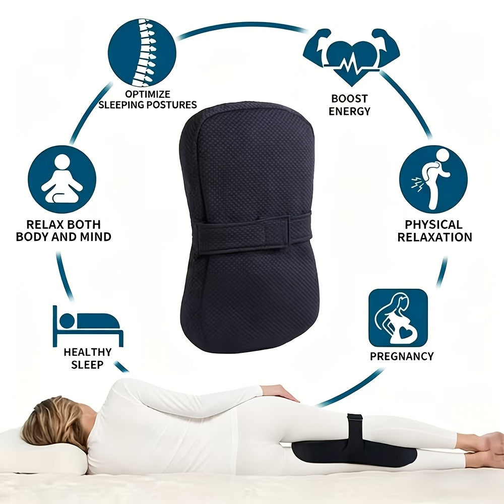 Ergonomic Leg Pillow for Side Sleepers - Portable, Machine Washable, Soft 3D Fiber Filling, Comfortably Relieves Knee and Joint