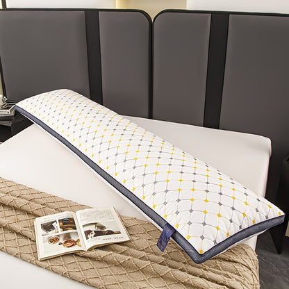 [Soft Quilted Pillow] A High-Quality, Soft, Elongated Quilted Pillow for Comfortable Sleep, Suitable for Bedrooms And Hotels. This Versatile Long Pillow Aids in Sleep, Protects The Neck, And Is Fluffy. It Features Moisture-Wicking, Skin-Friendly
