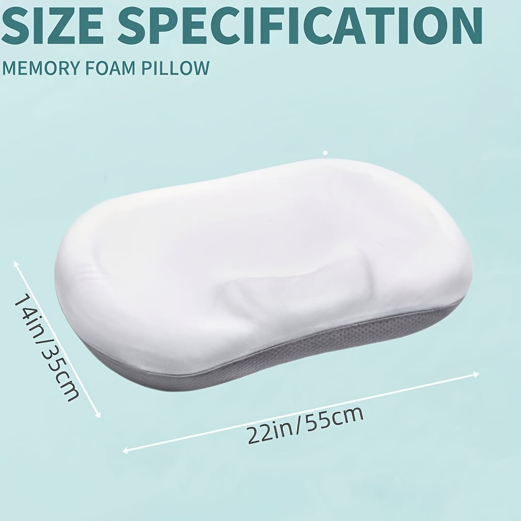 1pc Cervical Pillow Neck Pillow for Sleeping, Contoured Head Pad Pillows with Cooling Pillow Covers.Adjustable Height Cushion for Different Sleepers,Bed Supplies Pillow Gift
