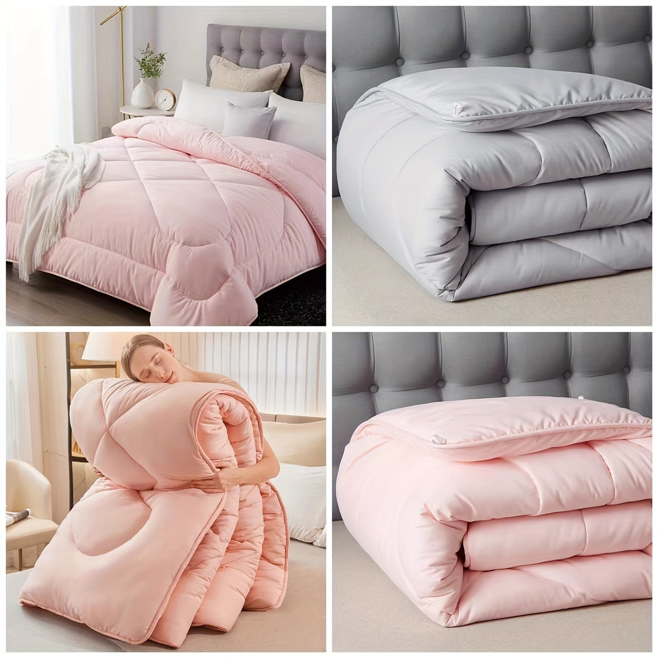 One Ultra-soft All-season Universal Duvet Cover/thick Quilted Comforter with High-resilience Filling. Suitable for Single or Double Use. Machine Washable. Can Be Used in Bedrooms, School Dormitories, and as a Christmas Holiday Gift