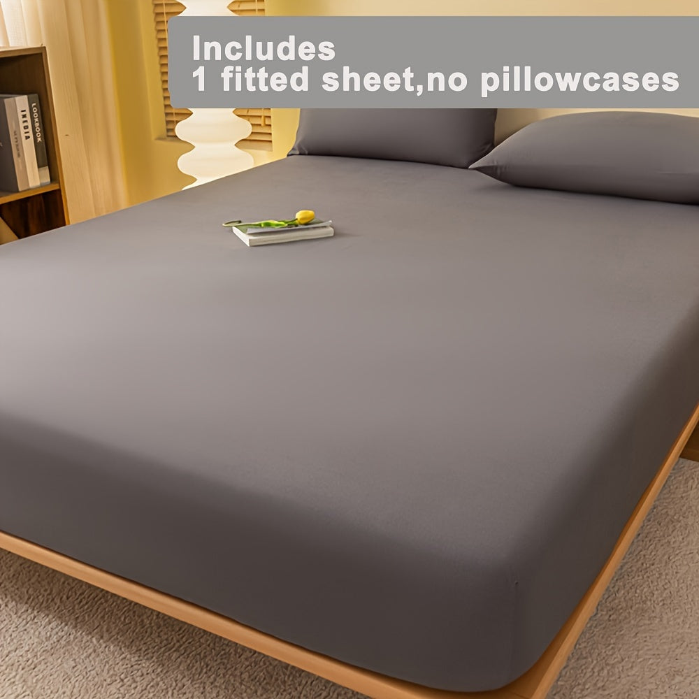 1pc of Soft Fitted Sheet, Dust-proof,, Breathable, Washable, Comfortable and Versatile Mattress Protector. Suitable for Bedrooms, Guest Rooms, Apartments, and Schools. Can Be Used in All Seasons. Bedding