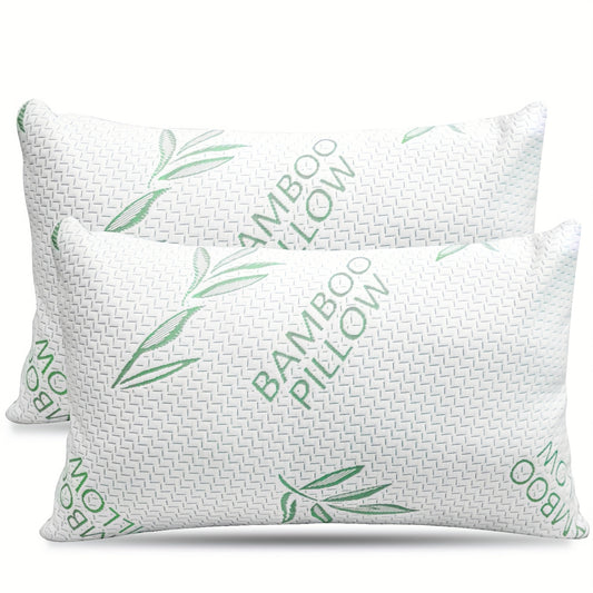 2/4 Pack King Size Rayon Derived From Bamboo Pillow for, Bed Pillows Set Back, Stomach, Side Sleepers, Removable Cover, Adjustable to Firm/Soft, King (Pack Of 2/4)
