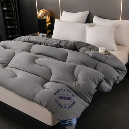Luxury High-End Hotel Style Quilt - Ultra-Soft and Comfortable, Thickened for All Seasons, Fabric Band Embossed Design, the Perfect Gift Choice for Hotel Bedrooms