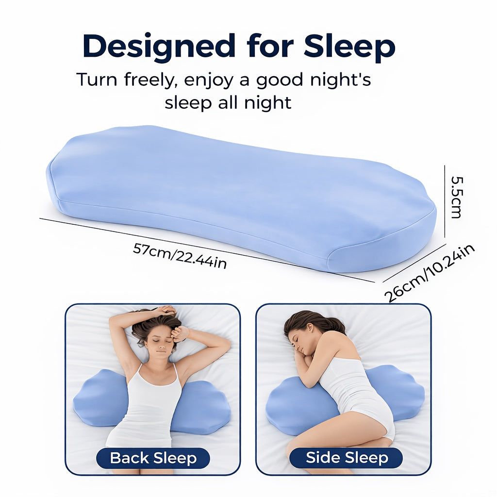 Adjustable Lumbar Pillow for Bed, Fills the Gap in the Waist, for Back & Side Sleepers