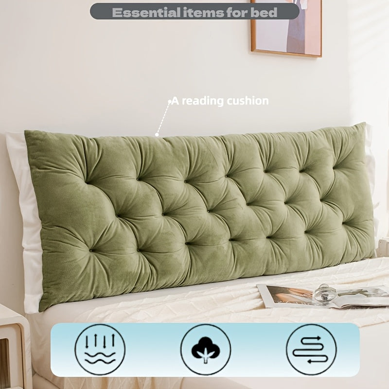 (All Seasons) Fresh Brushed No-Wash Double Backrest, Easy Reading Pillow - Ergonomic Neck And Back Support, Comfortable Reading Nook Essential, Relieves Neck And Back Fatigue, Lightweight Backrest, Suitable for Bed/Chair/Bay Window