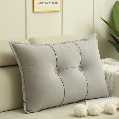 Versatile Large Cushion for Sofa & Bed - Waist Support Cushion, Removable & Washable Cover, Polyester Fill - Perfect for Home Decor