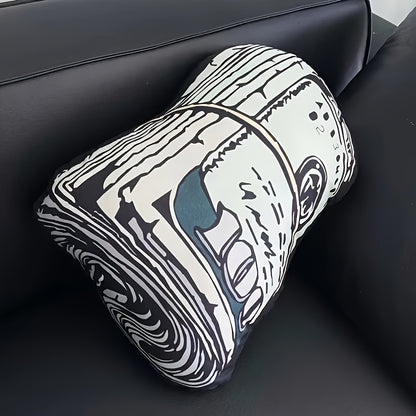 1 US Dollar Pillow Simulation Creative US Dollar Pillow Cushion Short Plush, Suitable for Office Chairs, Sofas, And Beds, Personalized Decorations, Bright Coin Pattern Lumbar Pad, Machine Washable, Decorative Sofa And Bed Additions