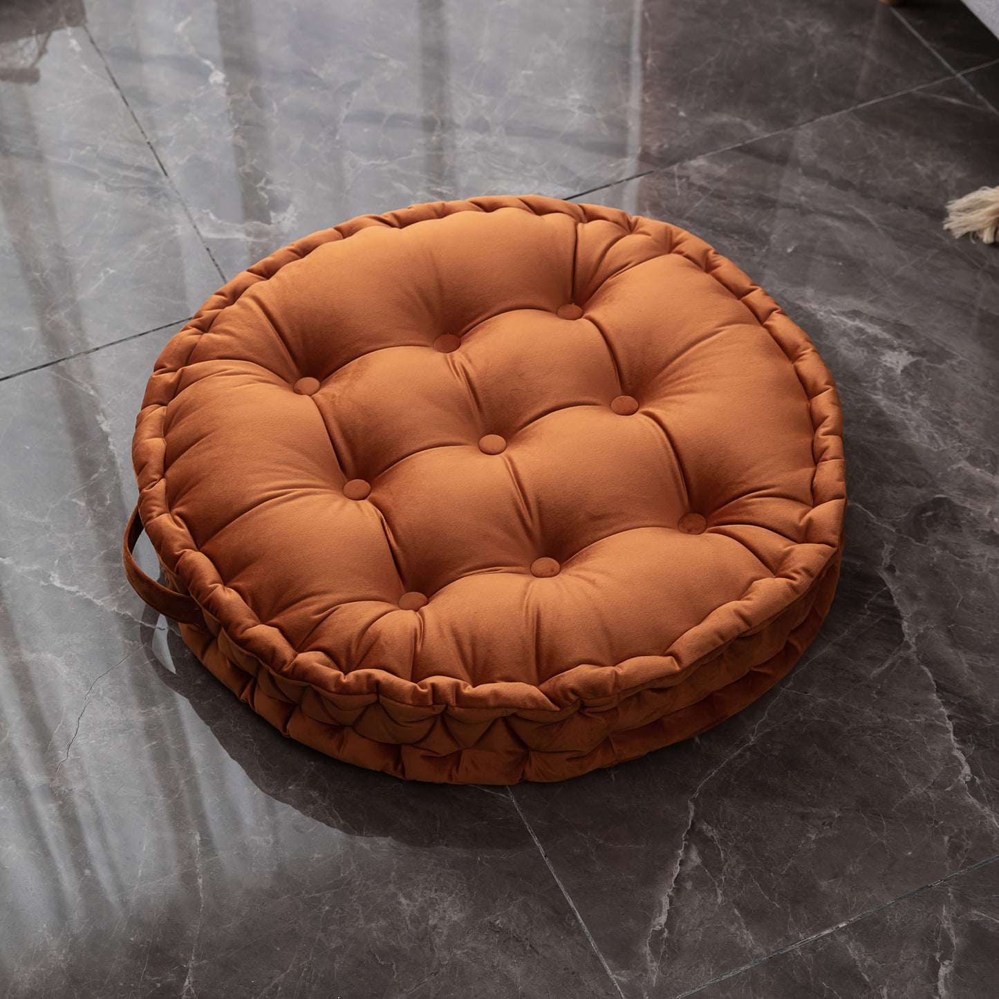Scandinavian style thickened velvet cushion, solid color home sofa throw pillow, handmade tatami futon for bay window, perfect for use at home, office, hotel, or travel car