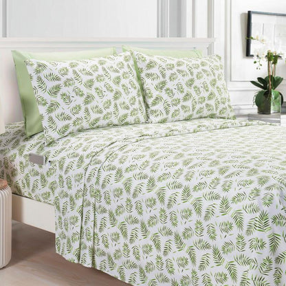 Elegant Comfort Luxury 4/6pcs Tropical, Flamingo, Pineapple and Palm Trees Sheet Set 16 Inch Deep Pockets - Ultra Soft Machine Washable Luxury 6-Piece Bed Sheet Set - Fade And Wrinkle Resistant Premium Hotel Quality Twin/Full/Queen/King Bedding Set- 6PC S