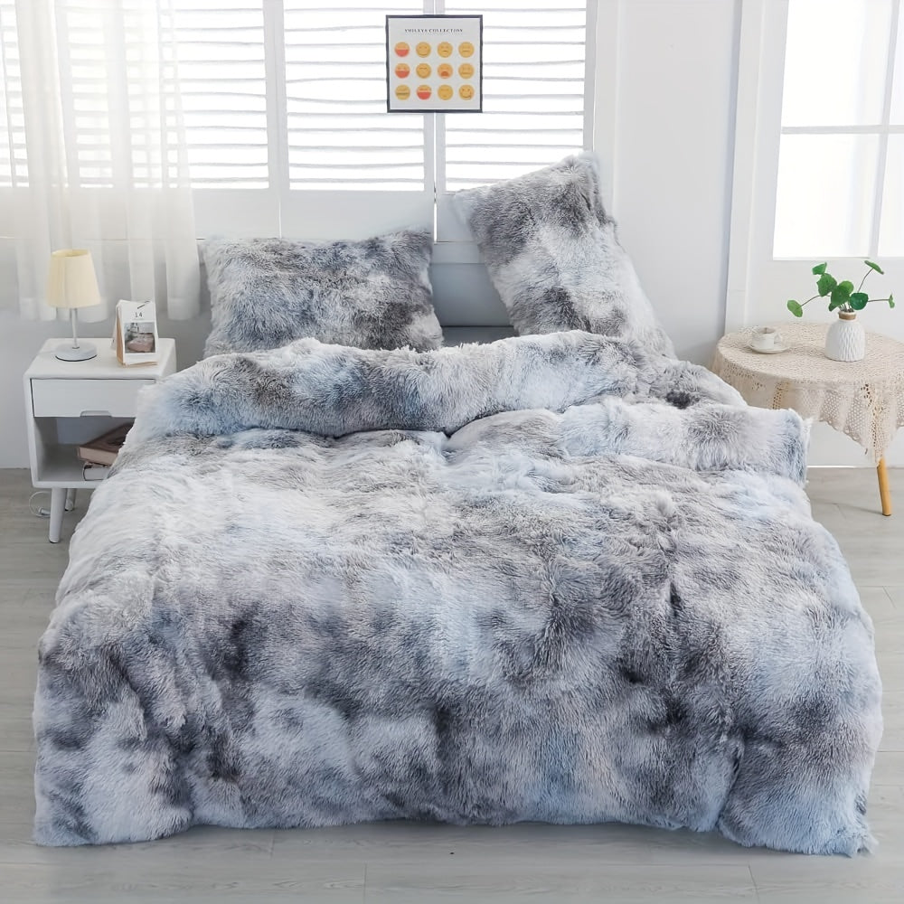 Luxurious Ultra-Soft Crystal Velvet Comforter - Thick, Plush Fiber Fill for All Seasons, Machine Washable