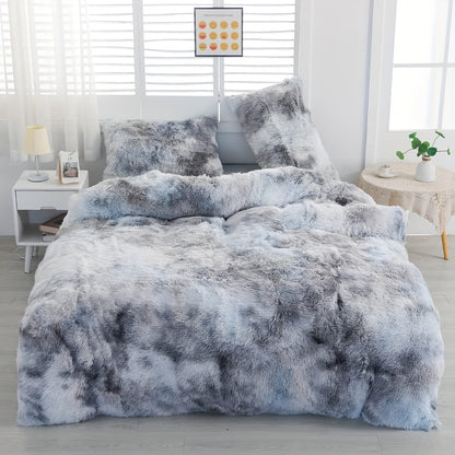 Luxurious Ultra-Soft Crystal Velvet Comforter - Thick, Plush Fiber Fill for All Seasons, Machine Washable