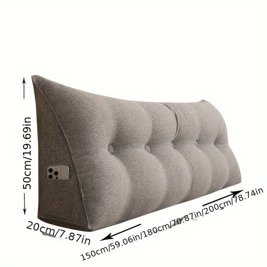 Reading Pillow Double Bed Headrest Cushion Large Backrest Sofa Lumbar Pillow Tatami Soft Pack Double Bed Backrest Mat