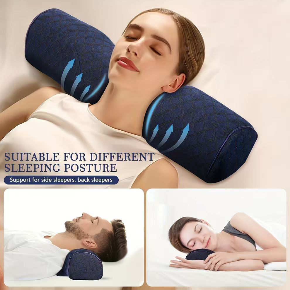 1pc Cervical Support Pillow - Ergonomic Neck Care for On-the-Go Comfort & Instant Relaxation Products,Leg Cushion