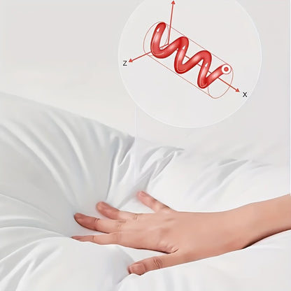 1pc Standard White High-Rebound Pillow Cushion Core Sofa Car Seat Home Indoor Decoration Pillow 11.81X19.69inch