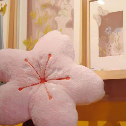Cherry Blossom Pillow Heart Pink Cherry Blossom Cushion Float Window Pillow