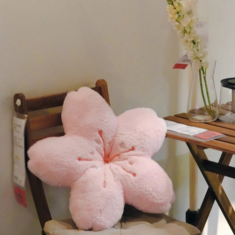 Cherry Blossom Pillow Heart Pink Cherry Blossom Cushion Float Window Pillow