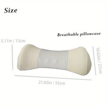 1pc Cooling Lumbar Pillow, Neck Cervical Pillow for Sleeping