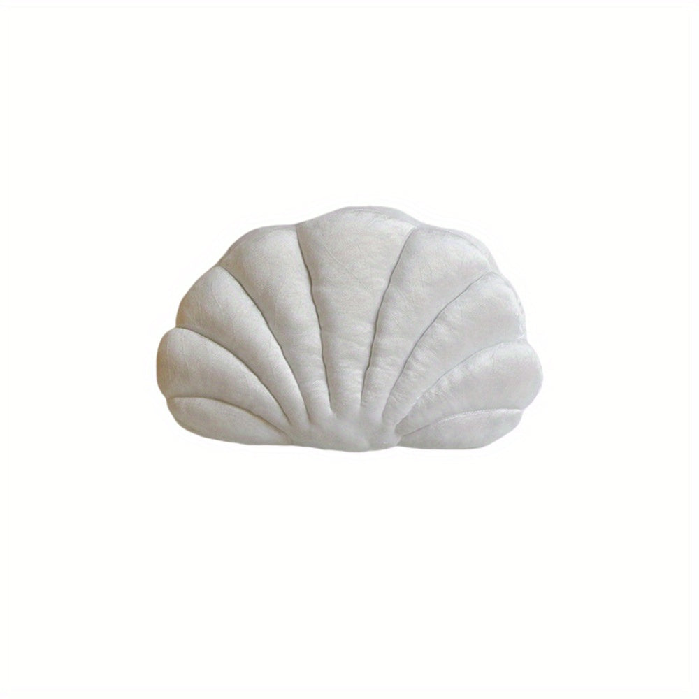 Soft & Plush Shell Pattern Throw Pillow - Versatile Decorative Cushion for Sofa and Bed, Machine Washable - Ideal for Christmas, Thanksgiving, Halloween, New Year, Weddings, and Home Decor
