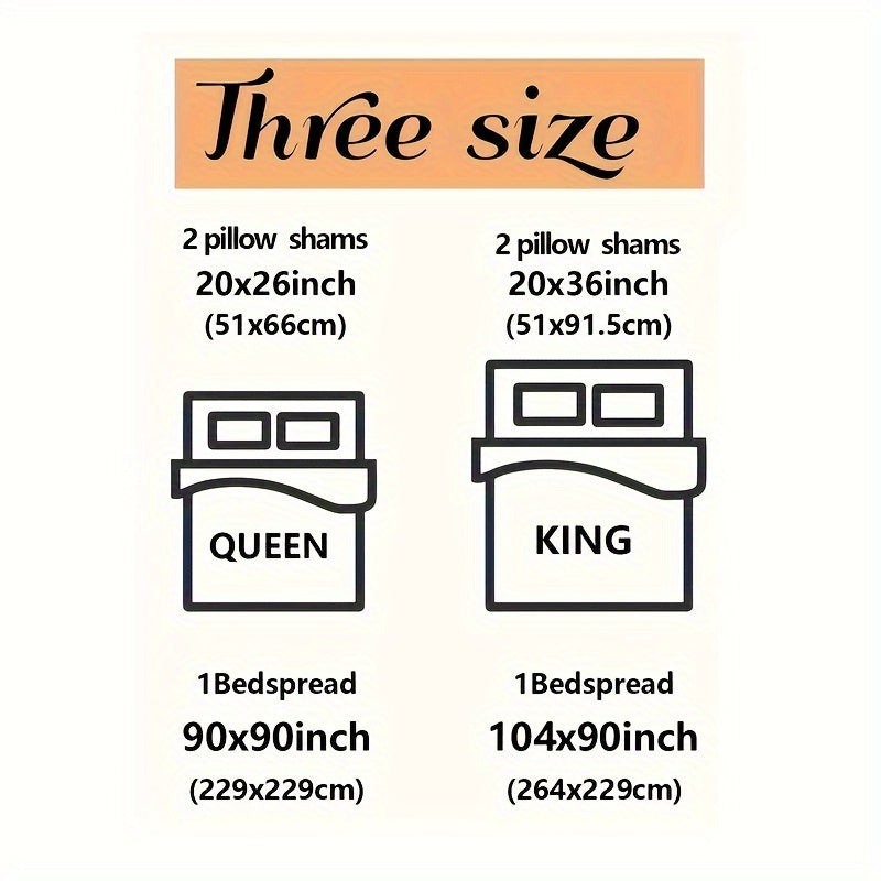 3pcs Fleece Printed Quilted Bed Cover Set, Dandelion Bed Cover Set