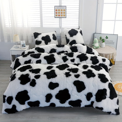Luxurious Ultra-Soft Crystal Velvet Comforter - Thick, Plush Fiber Fill for All Seasons, Machine Washable