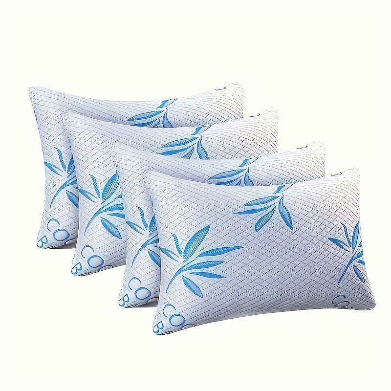 2/4 Pack King Size Rayon Derived From Bamboo Pillow for, Bed Pillows Set Back, Stomach, Side Sleepers, Removable Cover, Adjustable to Firm/Soft, King (Pack Of 2/4)