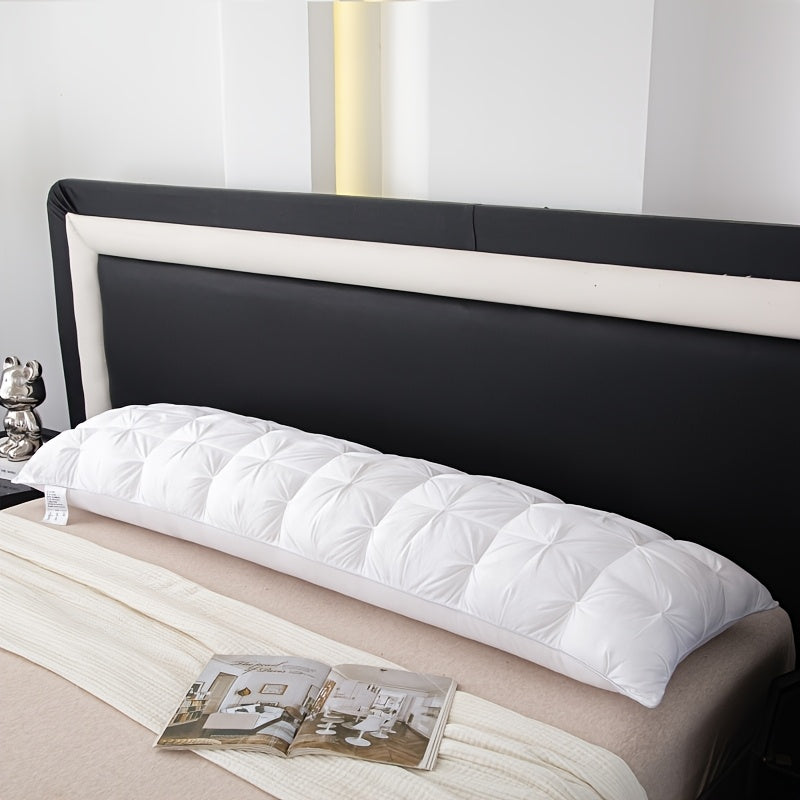 1 Premium Soft Comfortable Extra Long Pillow Core Long Pillow Best Body Pillow High Quality Twist Bread Pillow Hotel Home Single Double High Pillow Bedding for Sleep Neck Protection Fluffy Rebound Pillow Moisture Wicking