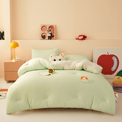 This Ultra-Soft And Fluffy Warm Quilt for Autumn And Winter Features a Cute Cat Pattern. It'S Beneficial for Sleep And Filled with Ultra-Fine Microfiber, Suitable for Bedrooms, Guest Rooms, Dormitories, And Outdoor Camping