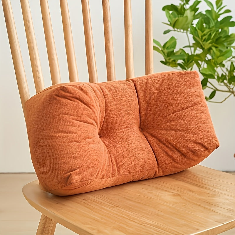 1pc Luxurious Lumbar Support Cushion, Nap Pillow, Student Waist Cushion, Chair Backrest Cushion, Lumbar Pillow, Hug Pillow, Office Nap Pillow