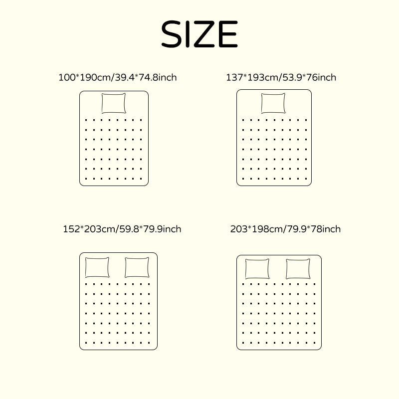 Geometric Large-grid Velour Fitted Sheet, Skin-friendly, Soft and Comfortable, Fully Wrapped Anti-slip Fit That Stays in Place, Single-piece Bed Cover for the Bedroom, Thick and Sturdy, Suitable for All Seasons, Machine Washable