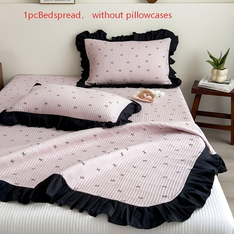 [Soft Bedspread] Ultra-Soft 1pc Quilted Bed Cover | Breathable Non-Stuffy Thickened All-Season Washable (Pillowcase Not Included)