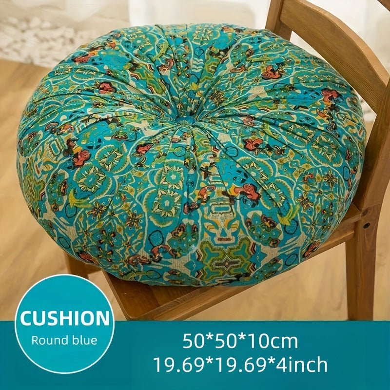 [Style Cushion] 1pc Bohemian Vintage Thickened Cushion | Round Square Comfortable Home Pillow