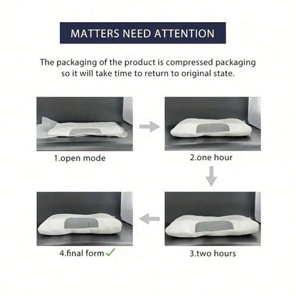 1/2pcs -Grade Cervical & Lumbar Support Pillow for neck - Ergonomic Pillow for lateral/Sleeping Supine Sleepers, Machine-Washable Soft Posture for  (for back & neck)