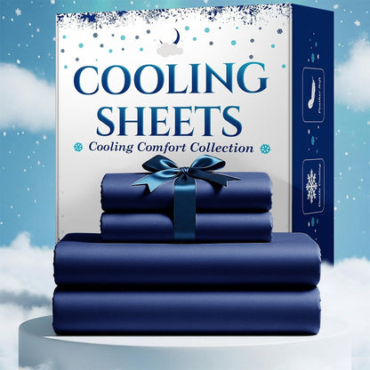 4pcs Cooling Bamboo Bed Sheet Set, Kids 4000 TC Extra Deep Pocket 20 Inch Bed Sheet, Luxury Soft Hotel & Cooling Sheet Set For Hot Sleepers, Wrinkle & Shrink Resistant, Fitted Sheet+Flat Sheet+Pillowcases, Twin/ Full/ Queen/ King, Best Summer Choice