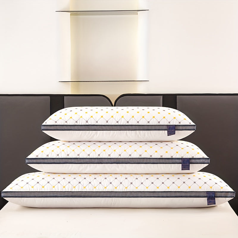 [Soft Quilted Pillow] A High-Quality, Soft, Elongated Quilted Pillow for Comfortable Sleep, Suitable for Bedrooms And Hotels. This Versatile Long Pillow Aids in Sleep, Protects The Neck, And Is Fluffy. It Features Moisture-Wicking, Skin-Friendly