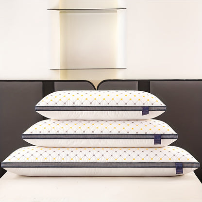 [Soft Quilted Pillow] A High-Quality, Soft, Elongated Quilted Pillow for Comfortable Sleep, Suitable for Bedrooms And Hotels. This Versatile Long Pillow Aids in Sleep, Protects The Neck, And Is Fluffy. It Features Moisture-Wicking, Skin-Friendly