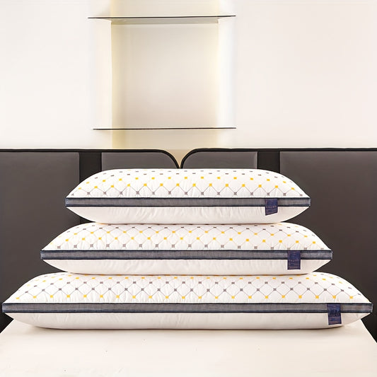 [Soft Quilted Pillow] A High-Quality, Soft, Elongated Quilted Pillow for Comfortable Sleep, Suitable for Bedrooms And Hotels. This Versatile Long Pillow Aids in Sleep, Protects The Neck, And Is Fluffy. It Features Moisture-Wicking, Skin-Friendly