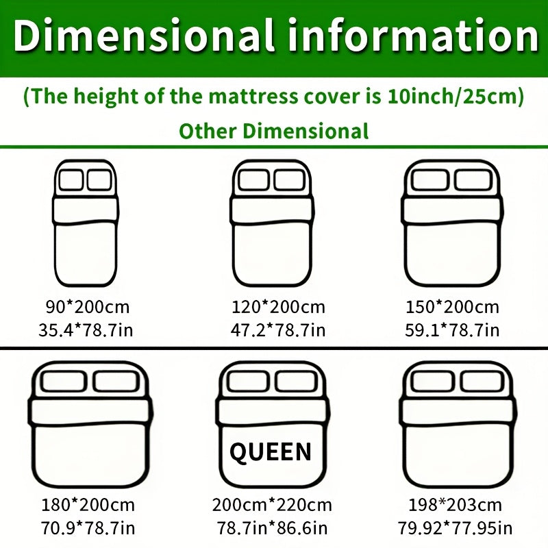 1pc Soft Fitted Sheet, Bed Sheet, Comfortable Multifunctional Mattress Cover, Suitable for Bedroom, Guest Room, Apartment, School, All-Season Bedding [Pillowcase Not Included]
