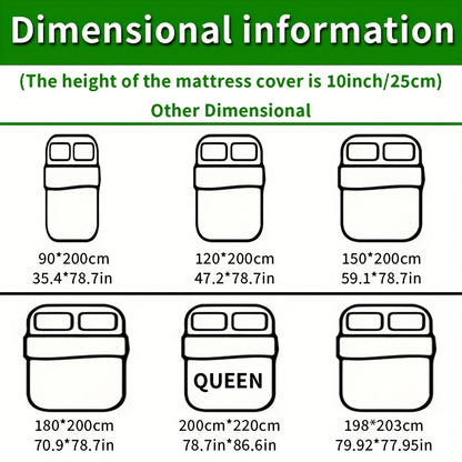 1pc Soft Fitted Sheet, Bed Sheet, Comfortable Multifunctional Mattress Cover, Suitable for Bedroom, Guest Room, Apartment, School, All-Season Bedding [Pillowcase Not Included]