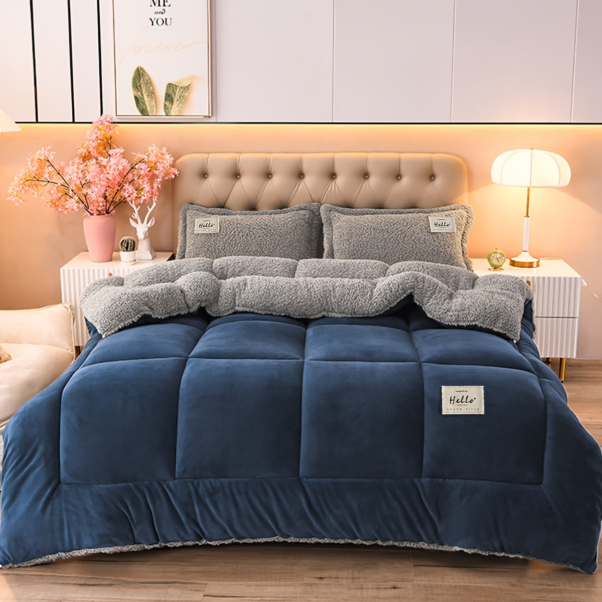 [Milk Velvet Single-Layer] AB Version Thickened Milk Velvet Quilt - Warm, Comfortable, Skin-Friendly Single-Layer