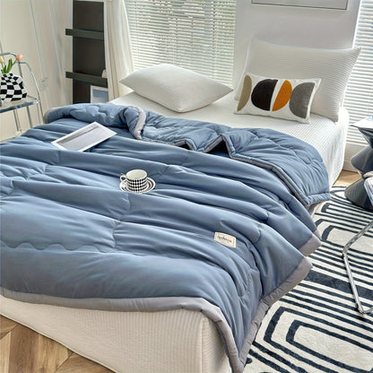 Ultra-Soft Summer Cool Thin Quilt - Lightweight, Breathable, Skin-Friendly, Made of 100% Polyester, Machine Washable, Soft And Breathable, Comfortable for All Seasons, Multifunctional Use
