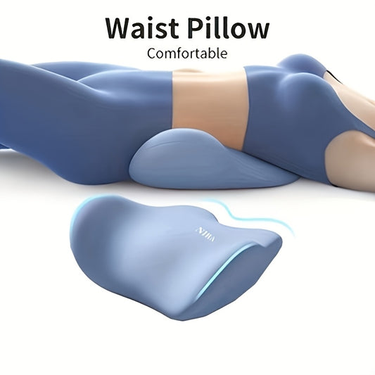 Ergonomic Lumbar Support Pillow & Bed Back Cushion - Memory Foam Posture Corrector for Office Chair & Sleeping, Pink Hand Wash Only Waist Pillow, Pillows for Sleeping, Comfortfocused